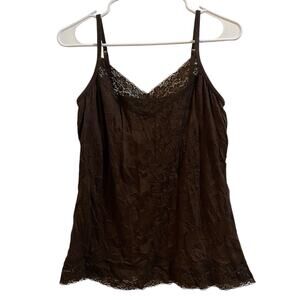 Y2k lace Trim Babydoll camisole tank top Women’s Large